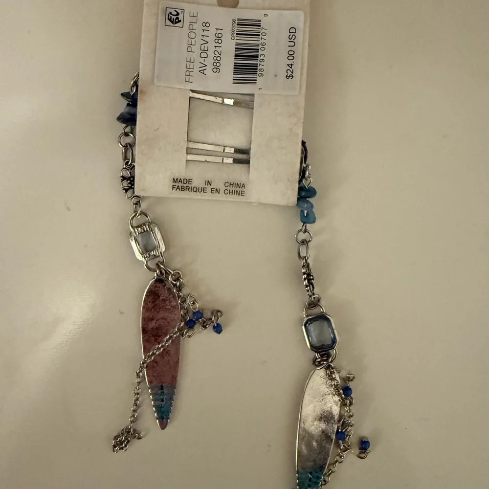 Free People Suzie Boho Beaded Hair Clips